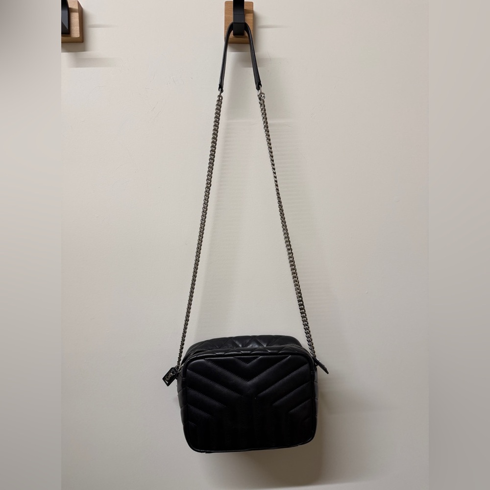 Yves Saint Laurent Black Quilted Crossbody Bag